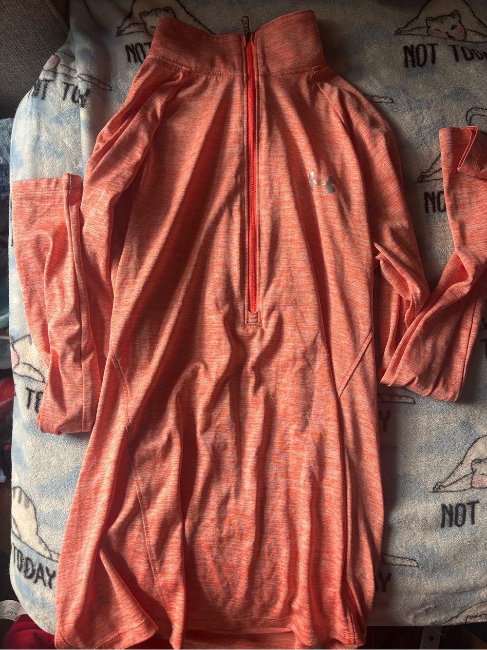 Under Armour Coral Heather Quarter-Zip Performance Tunic